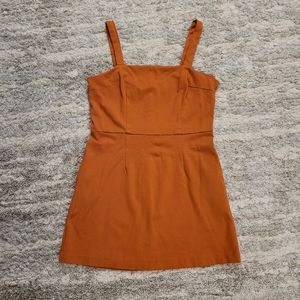 Elegant Orange Mini Dress